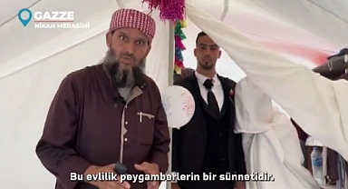 Gazze’de hain saldırıların gölgesinde umutlandıran düğün