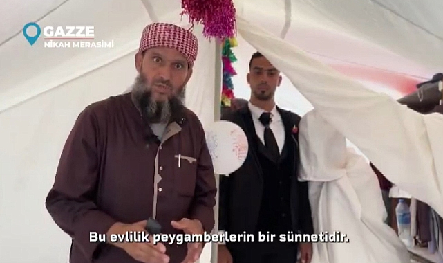 Gazze’de hain saldırıların gölgesinde umutlandıran düğün