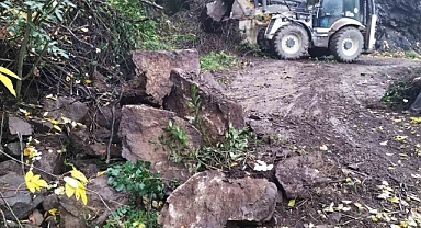 Heyelanlara anında müdahale edildi