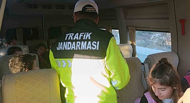 Jandarma ekiplerinden trafik eğitimi