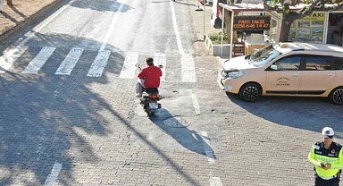 Jandarmadan drone destekli trafik denetimi