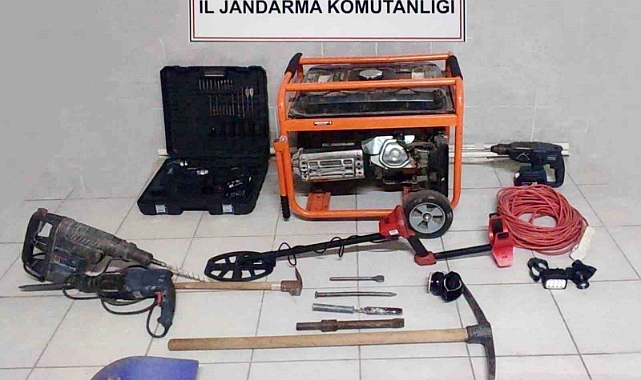 Kaçak kazıya suçüstü