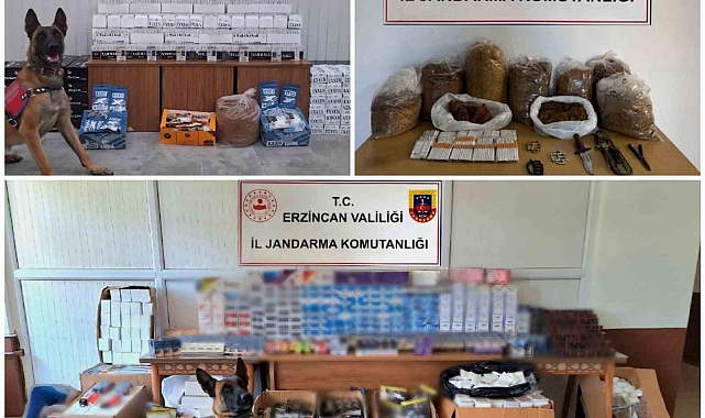 Kaçakçılık operasyonu yapıldı Erzincan'ın ilçelerinde