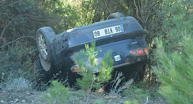Kastamonu’da mıcıra kapılan otomobil takla attı: 1 yaralı