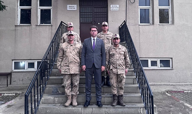 Kaymakam Karaloğlu Akçagedik Jandarma Karakolunu Ziyaret Etti