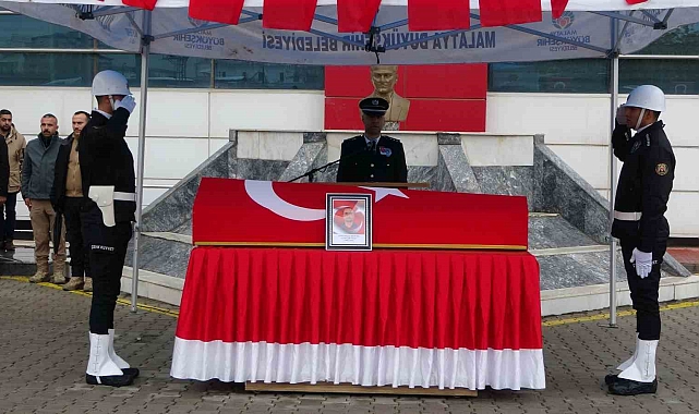 Kazada şehit olan polis memuru için tören düzenlendi