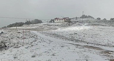 Keltepe Kayak Merkezi beyaz örtüyle kaplandı