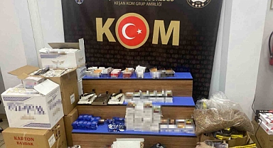 Keşan’da 87 bin 670 makaron ele geçirildi