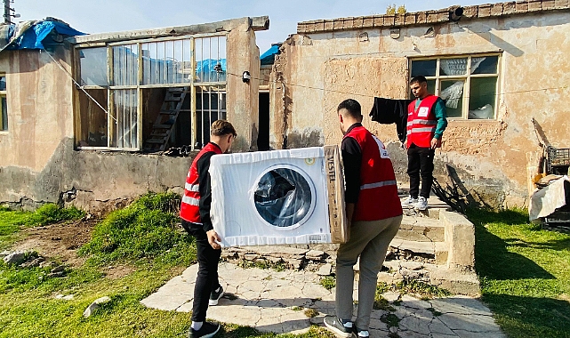 Kızılay’dan beyaz eşya yardımı