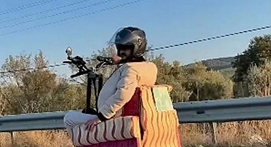Koltuk monte ettiği scooter ile yolculuğa para cezası