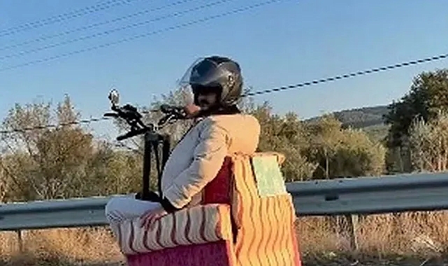Koltuk monte ettiği scooter ile yolculuğa para cezası