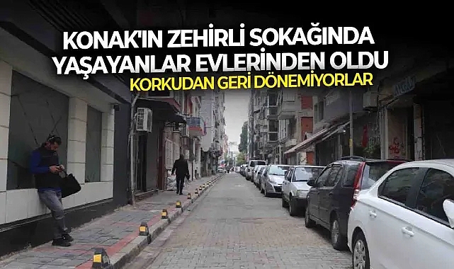 Konak'ta zehirli sokaktaki boşaltılan binalara aileler dönemiyor!