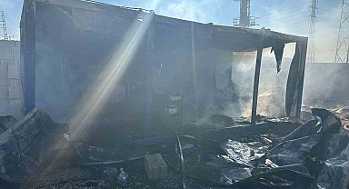 Konteyner yangını korkuttu