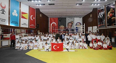 Körfez’de 150 genç sporcu kuşak atladı