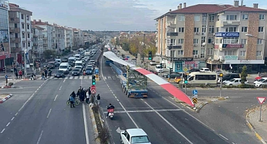 Lüleburgaz’da dev rüzgar gülü türbinleri böyle taşındı