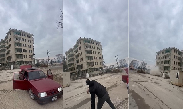 Malatya'da yıkım eğlenceye dönüştü