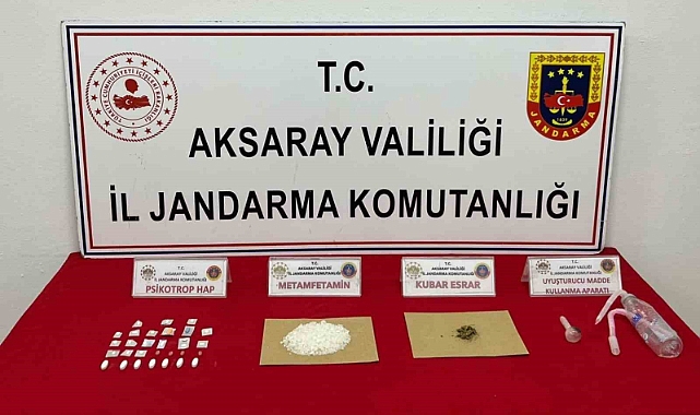 Mersin’den Aksaray’a uyuşturucu sevkiyatını jandarma engelledi