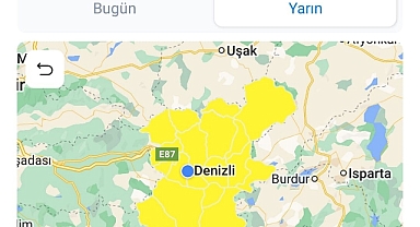 Meteoroloji Denizli’yi kuvvetli rüzgar ve fırtınaya karşı uyardı
