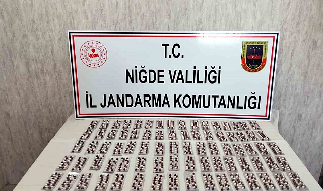 Niğde’de bin 118 adet uyuşturucu hap ele geçirildi
