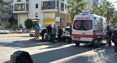 Otomobil ile motosiklet çarpıştı: 1 yaralı