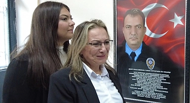 Şehit polisin adı kızının okuduğu ilkokula verildi