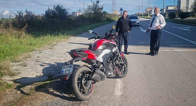 Sinop’ta motosiklet kazası
