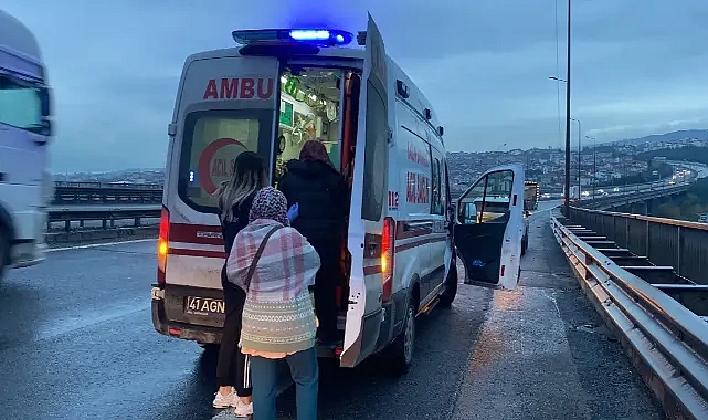 TEM’in Kocaeli geçişinde zincirleme kaza: 5 yaralı