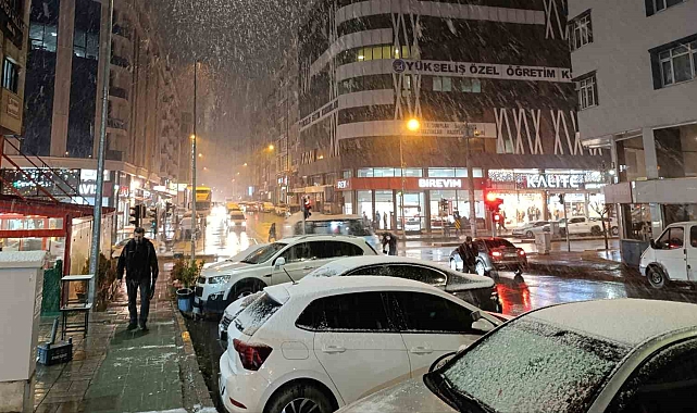 Van'da yoğun kar yağışı etkili oluyor