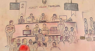 Yenidoğan Çetesi adliye ressamının çizimine yansıdı