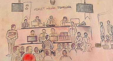 Yenidoğan Çetesi adliye ressamının çizimine yansıdı