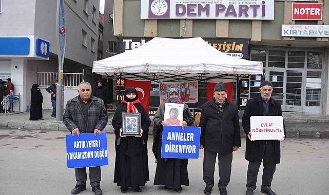 Acılı ailelerin evlat nöbeti 175'inci haftaya girdi