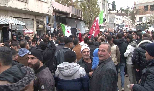 Adıyaman’da Suriyeliler kutlama yaptı