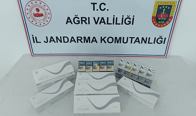 Ağrı'da 5 bin 435 adet gümrük kaçağı sigara ele geçirildi.
