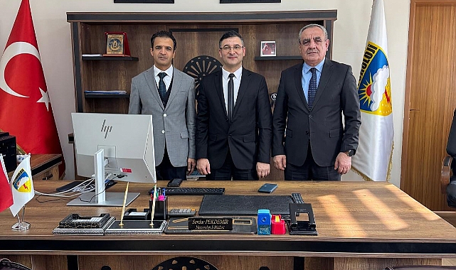 Ağrı'da Ahmed-i Hani Havalimanı ve TEİAŞ müdürleri, Meteoroloji'yi ziyaret etti