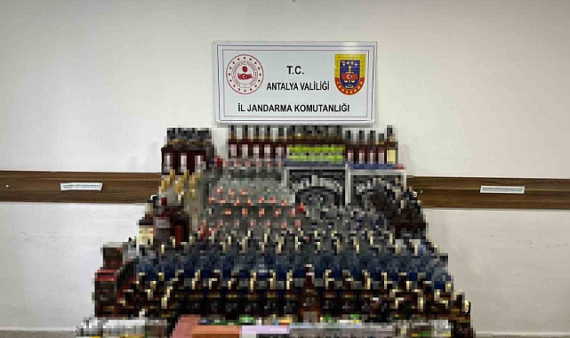 Alanya’da kaçak alkol operasyonu