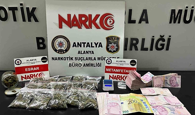 Alanya’da uyuşturucu ticaretine 2 gözaltı
