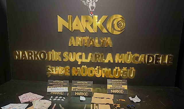 Antalya’da eş zamanlı narkotik operasyonu