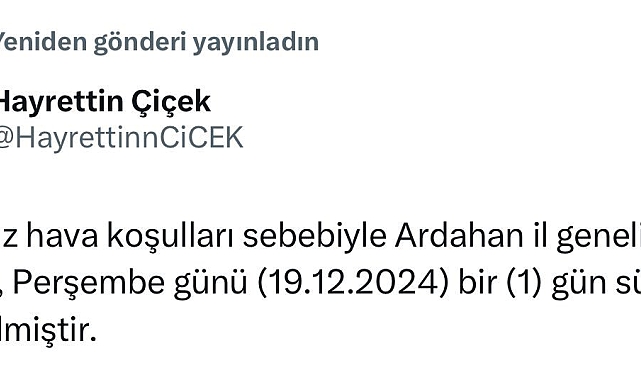 Ardahan'da eğitime kar engeli