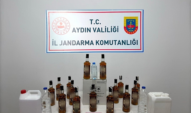 Aydın’da kaçak alkol operasyonu