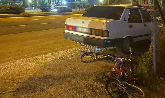 Bolu'da cipin çarptığı bisikletli çocuk can verdi