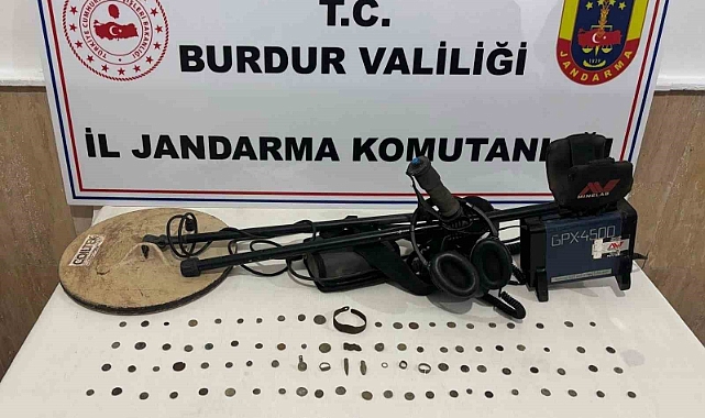 Burdur’da kaçak kazı şüphelisi yakalandı