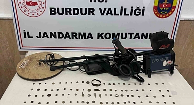 Burdur’da kaçak kazı şüphelisi yakalandı