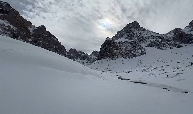 Cennet ve Cehennem Vadisi karla kapandı