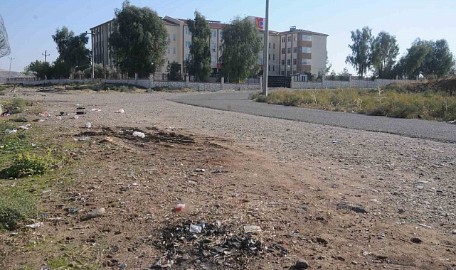 Cizre’de okul yollarında alkol şişeleri