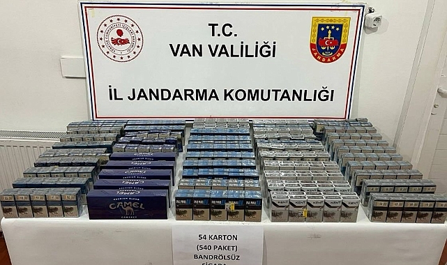 Çok sayıda kaçak sigara ele geçirildi