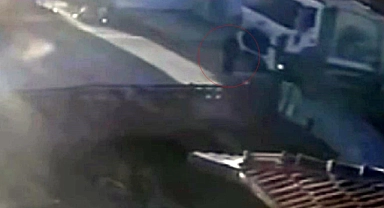 Çöp kamyonunun iki çocuk annesini hayattan kopardığı kaza kamerada