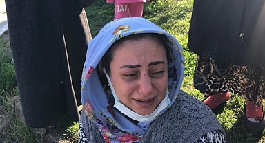 Çukura düşerek ağır yaralanan oğluna hüngür hüngür ağladı