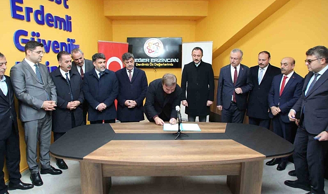 Değer Erzincan Projesi Merkez Ofisi’nin açılışı ve protokol imza töreni yapıldı