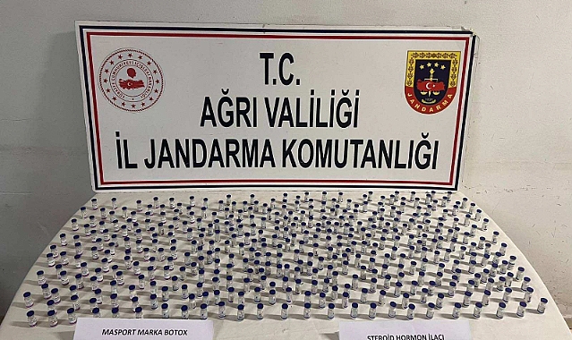 Doğubeyazıt’ta şüpheli araçta hormon ilacı yakalandı