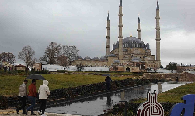 Edirne’de sağanak etkili oldu